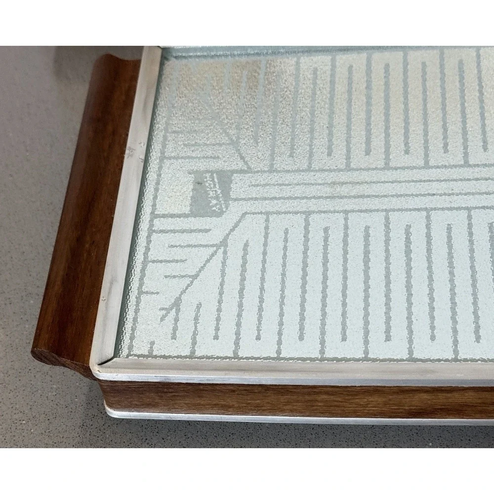 VTG Salton Hotray H-110 Food Warmer MCM Mid Century Modern Glass Hot Plate Box